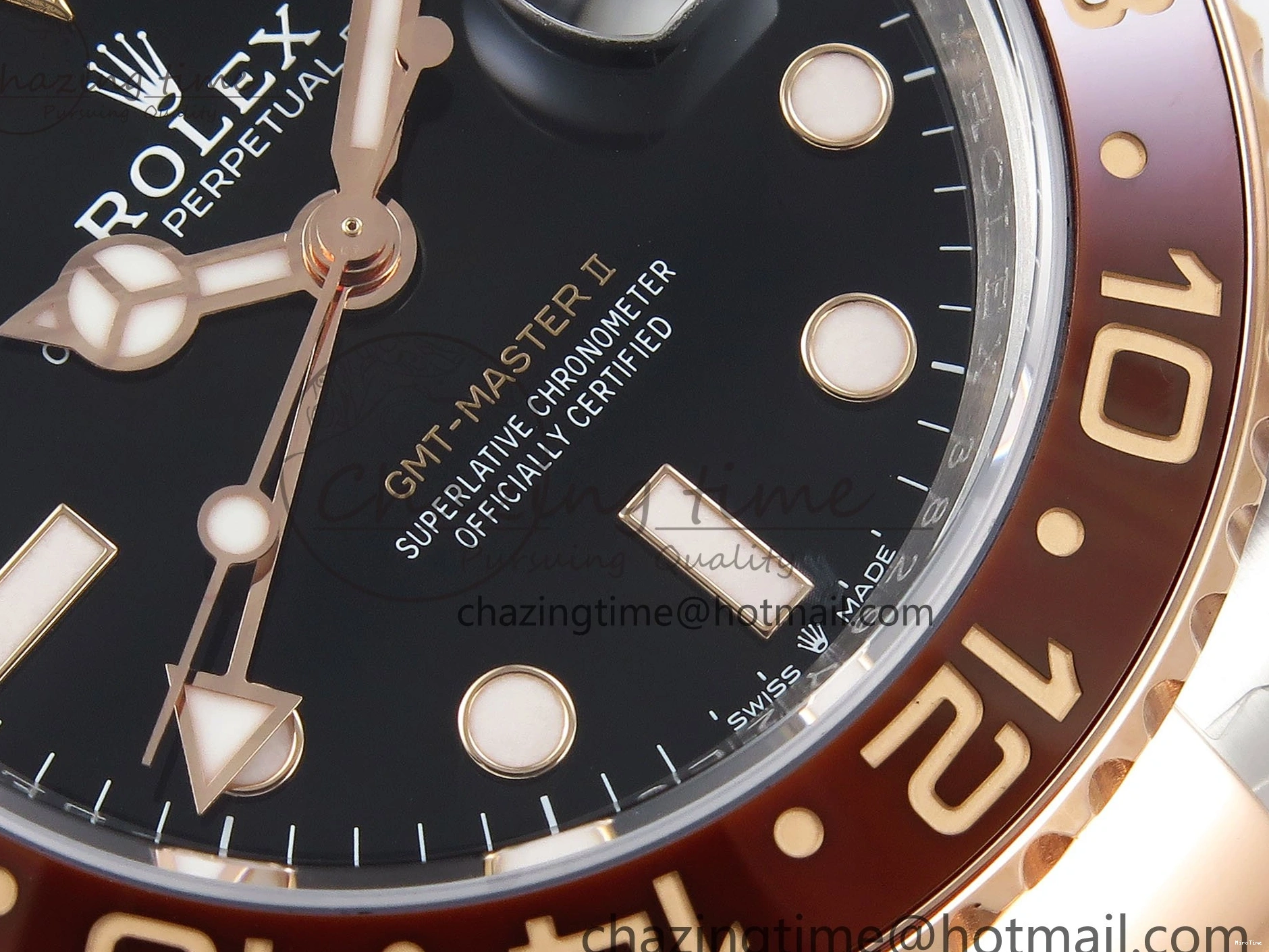 MiroTime 0206 GMT-Master II 126711 CHNR ARF 1:1 Best Edition Black Dial on RG SS Bracelet VR3285 CHS WeatherProof 1661